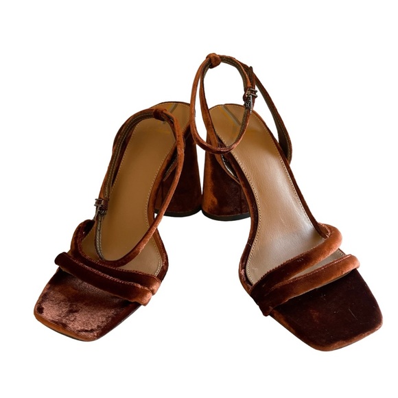 Sam Edelman Kia Leather Heeled Sandal Velvet Size 9.5 NWT - Picture 8 of 15